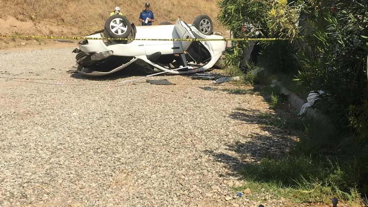 Adıyaman’da feci kaza: Otomobil şarampole devrildi: 2 ölü!