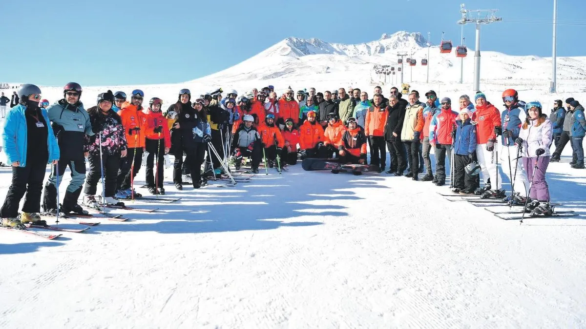 Erciyes’te kayak sezonu açıldı